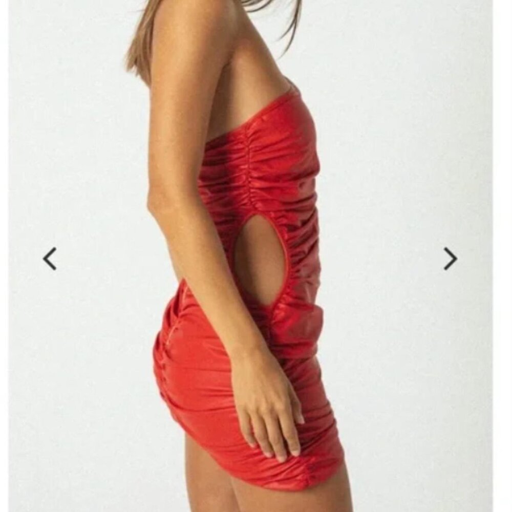 The Harley Mini Dress - Rouge - Picture 3 of 5